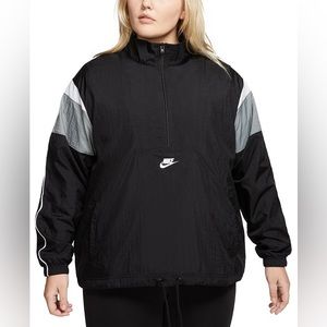 Plus size Nike half zip jacket